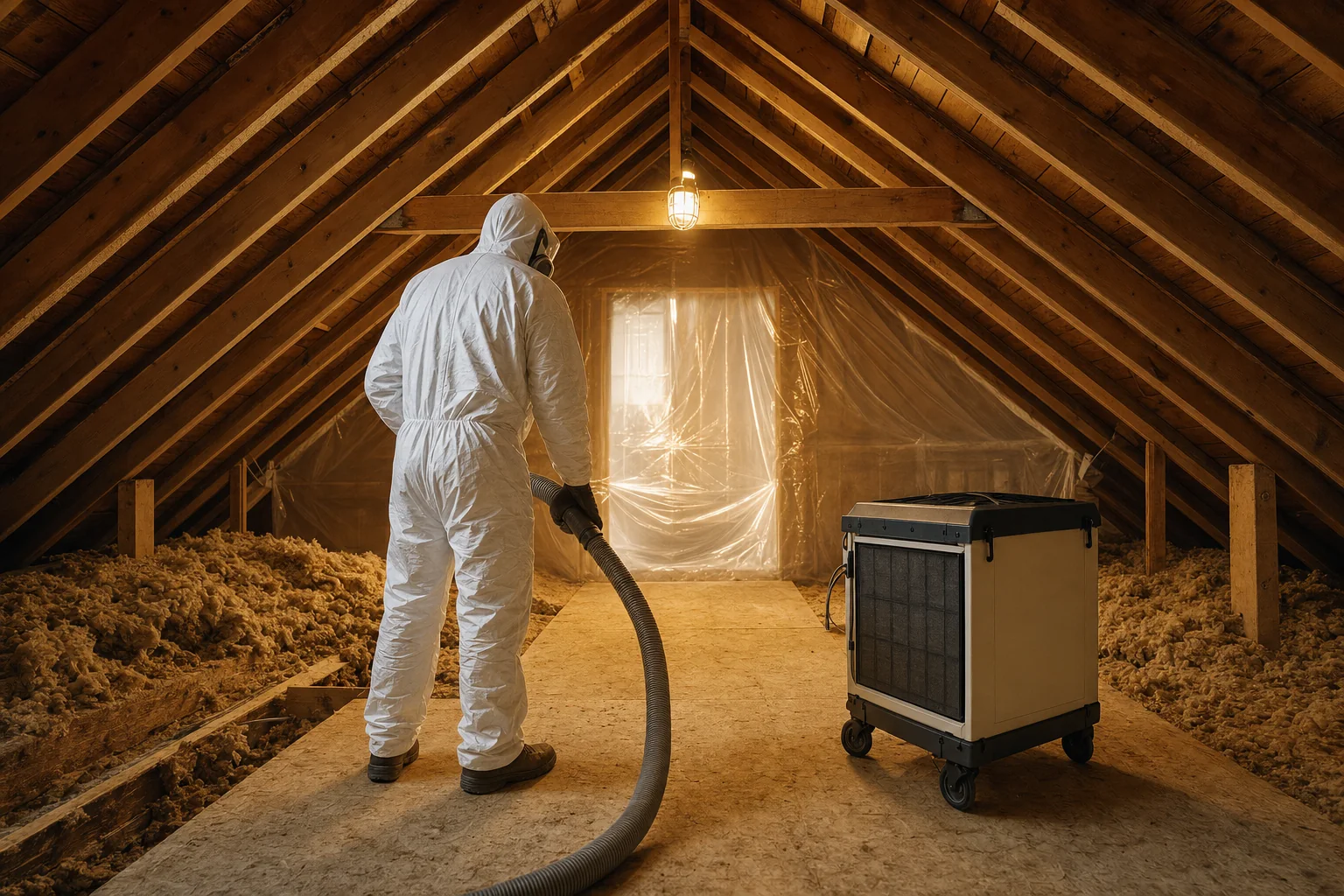 Confinement et aspiration HEPA